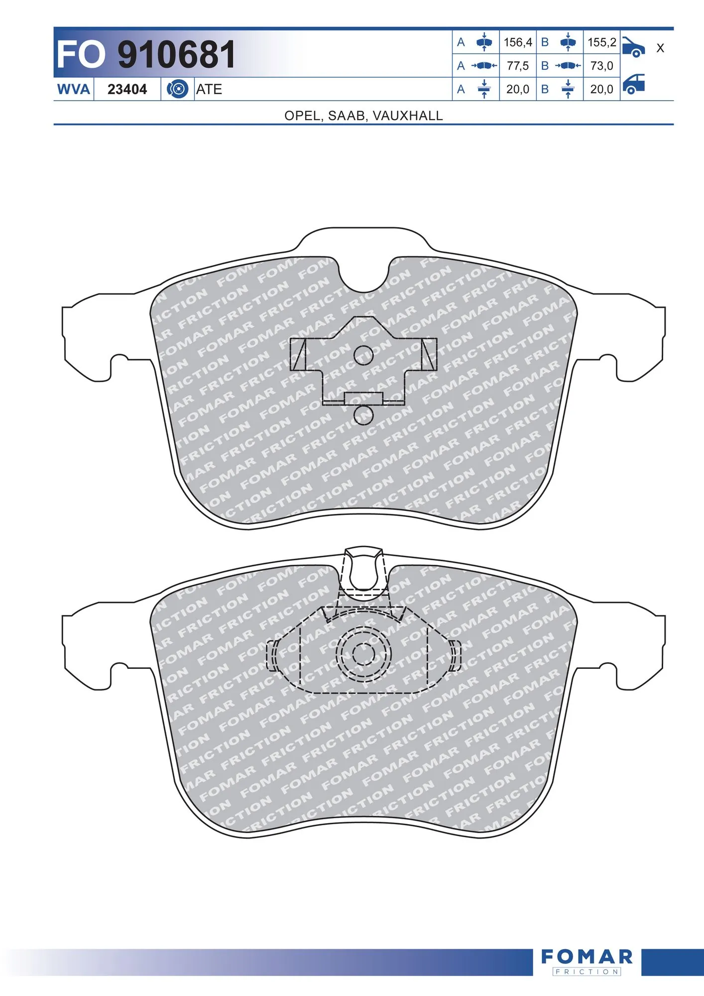 Brake Pad Set, disc brake
